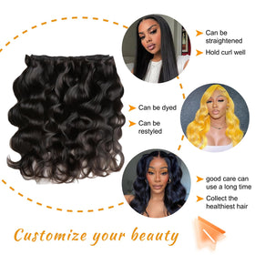 Brbeawor 14A Brazilian body wave bundles, 20 inch, versatile length for dramatic looks.