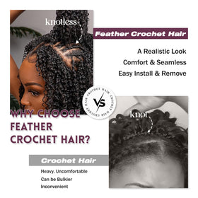 BRDLOCK invisible finish crochet braids blend seamlessly with scalp
