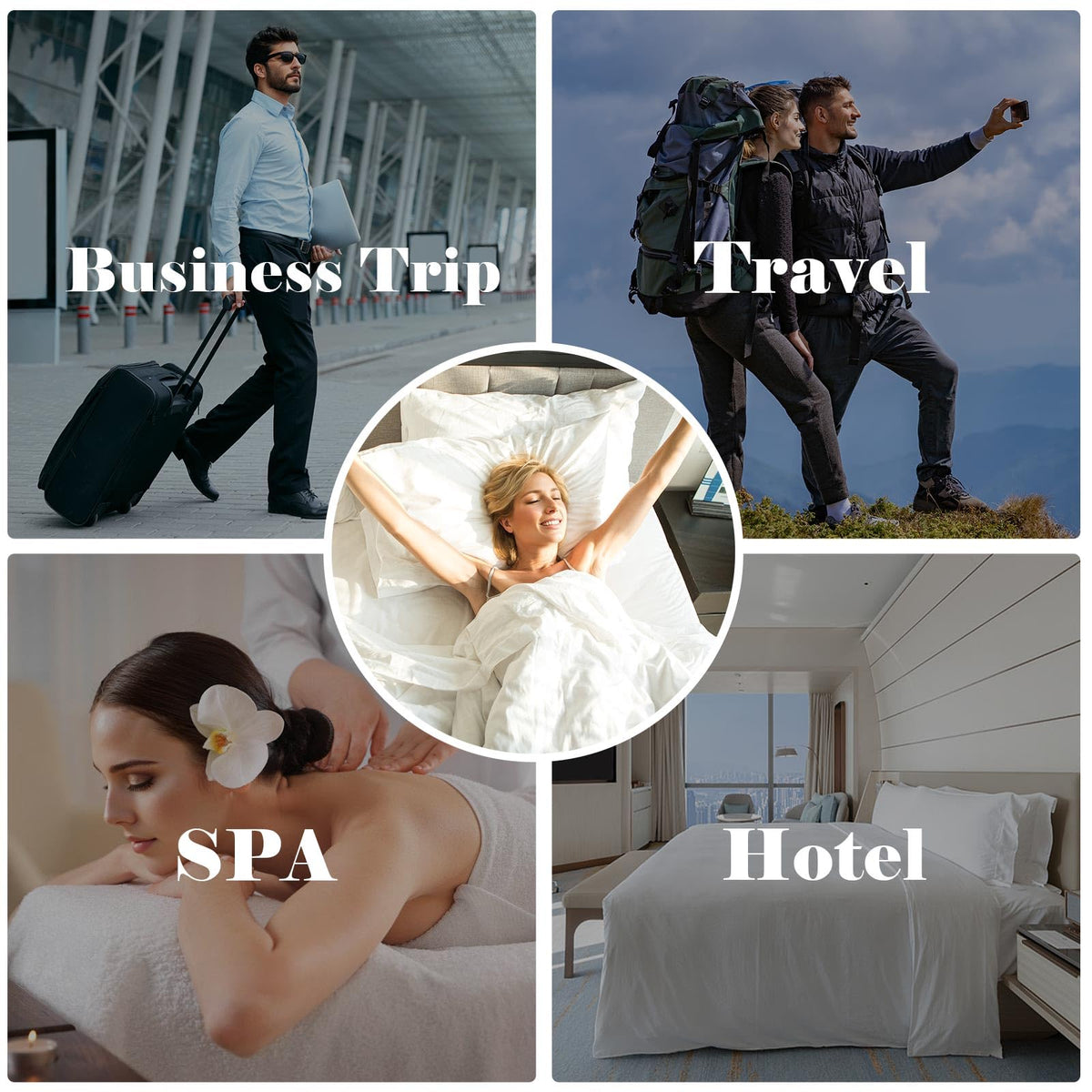 Breenhill hygiene protection provides a clean sleeping barrier in hotels.