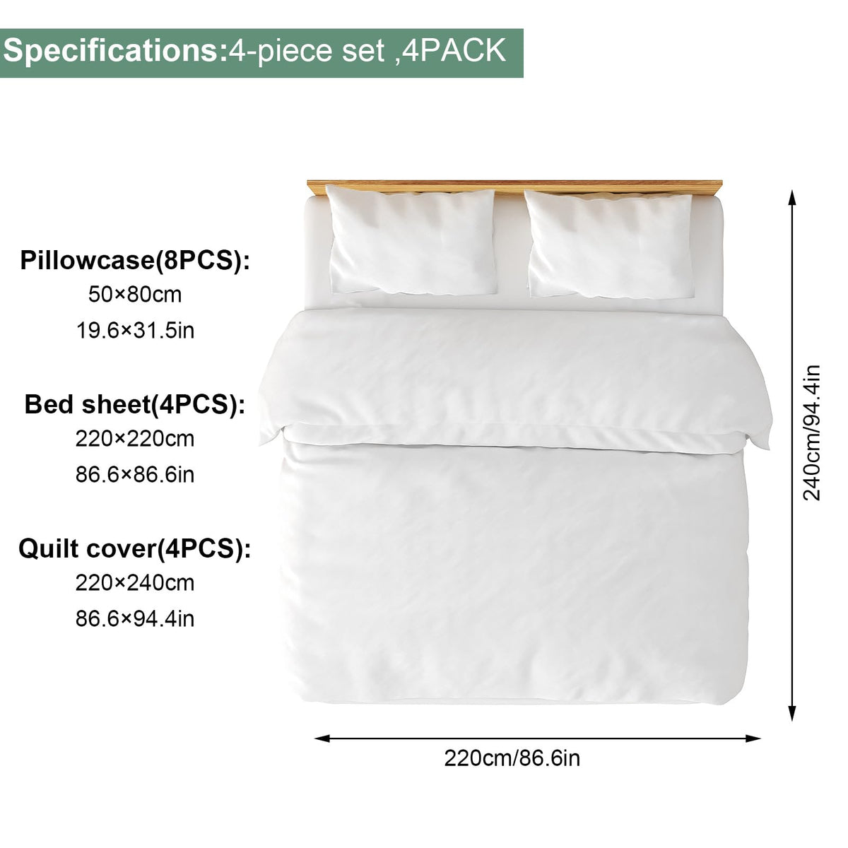 Breenhill quilt covers queen size offering soft protection for hotel beds.