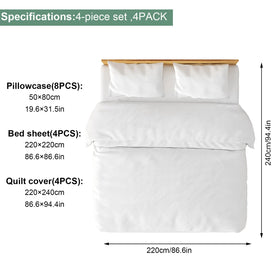 Breenhill quilt covers queen size offering soft protection for hotel beds.