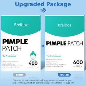 Breiboz invisible acne patch blends into skin for discreet coverage.