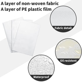 Breling waterproof oilproof bed sheet with PE film bottom protects mattresses