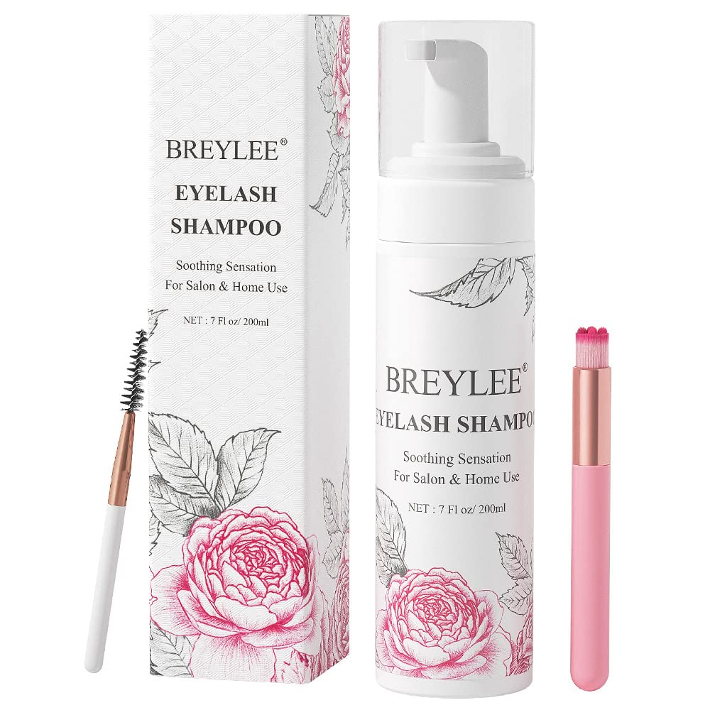 BREYLEE eyelash-extension-cleanser bottle for gentle daily lash care