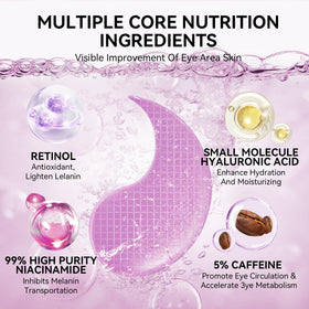 BREYLEE retinol eye patches with collagen for firmer-looking eye area