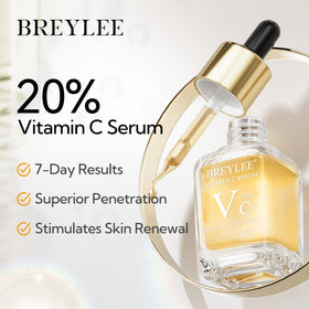 BREYLEE Vitamin C Serum dispensing drops enabling easy 3–5 drop application