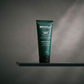 Brickell packaging front view highlighting sulfate-free formula for color-safe scalp care.