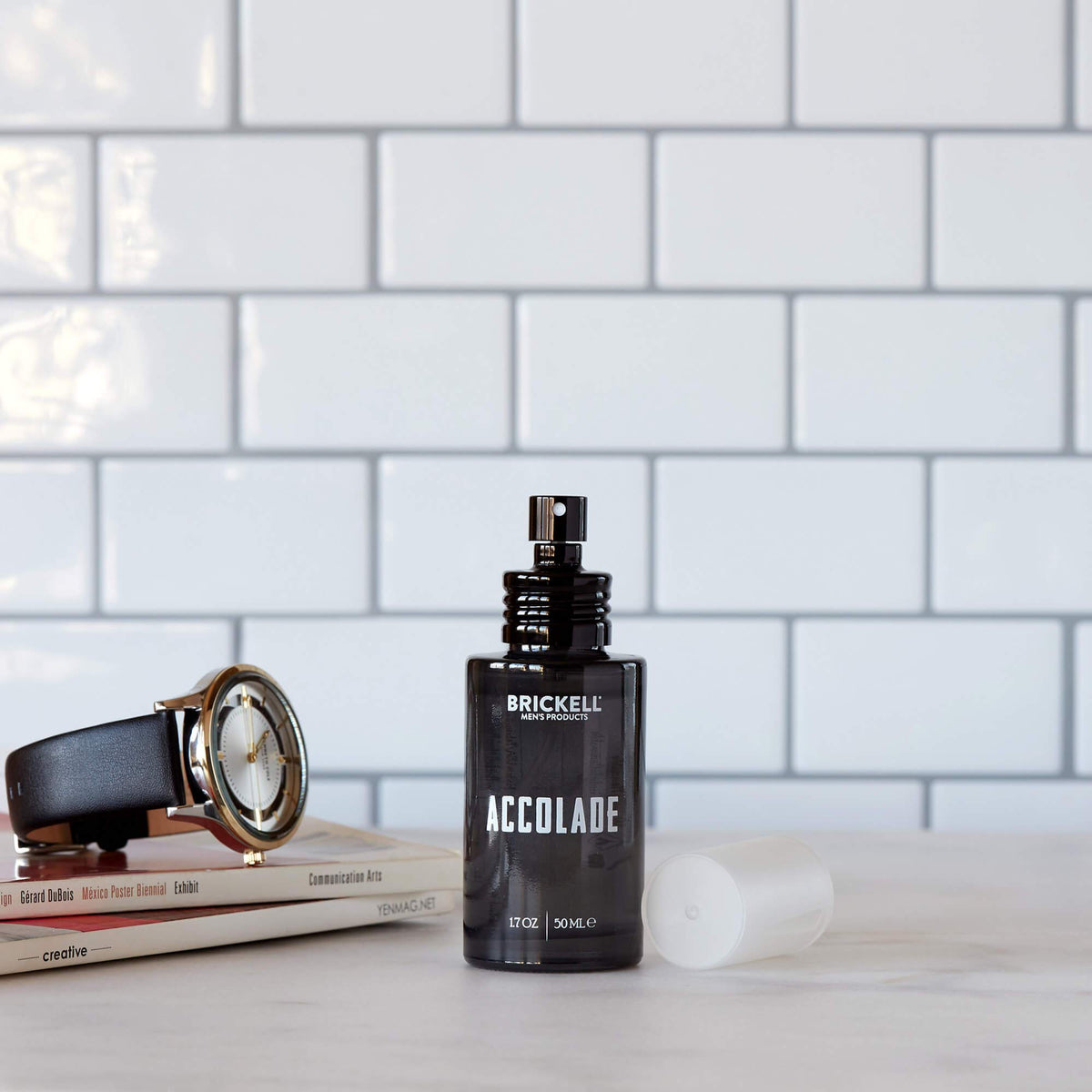 Brickell Accolade packaging showcases sustainable materials for mindful gifting.