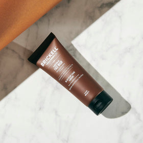 Geranium aroma complements Brickell Clarifying Gel Face Wash packaging.