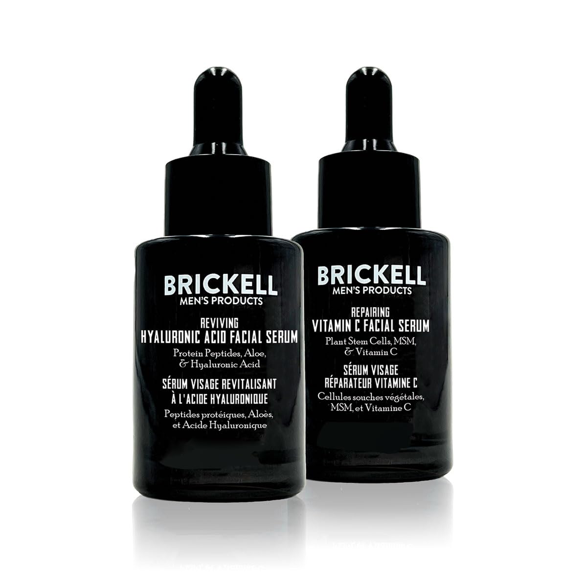 Brickell Men's Daily Anti-Aging Day Serum bottle for daytime hydration and quick absorption