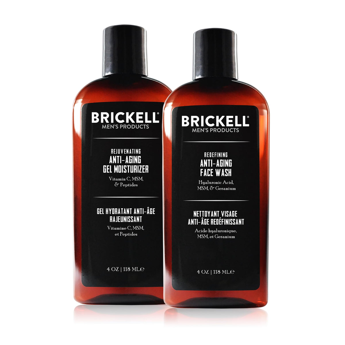 Brickell Men's Enhancing Gel Cleanser bottle for a deep, refreshing cleanse.