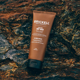 Packaging highlights natural ingredients and men's skincare focus