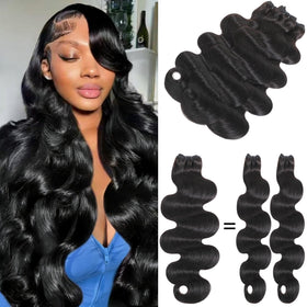 Brigguy 16A raw body wave bundle packaging showcases premium quality for ready-to-wear hair.