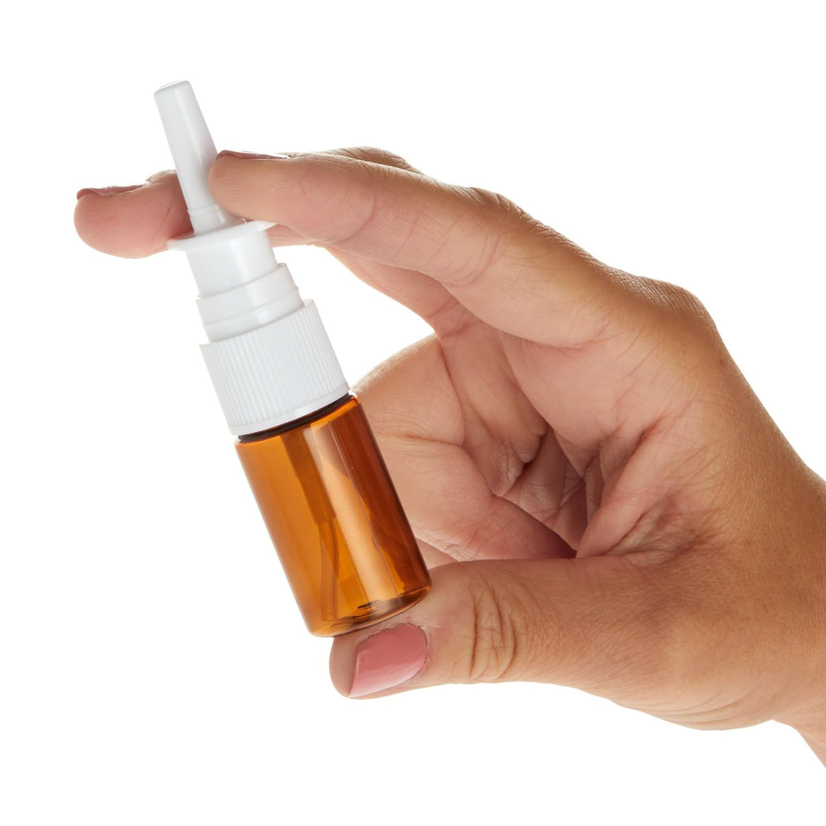 Bright Creations compact amber bottle easy to store in bags.