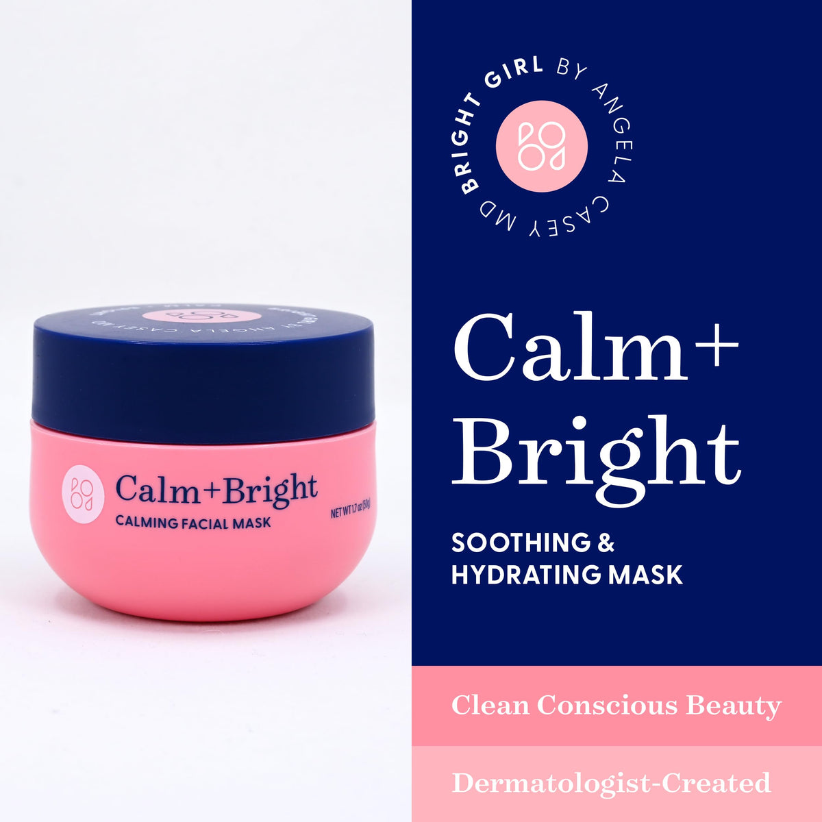 Silky, non-greasy texture of Bright Girl Calm+Bright mask on skin