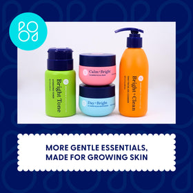 Squalane focus emphasizes lightweight hydration from Day+Bright for teens.