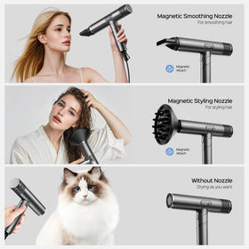 Brighterwithlena 12-settings control for customized drying across hair types.