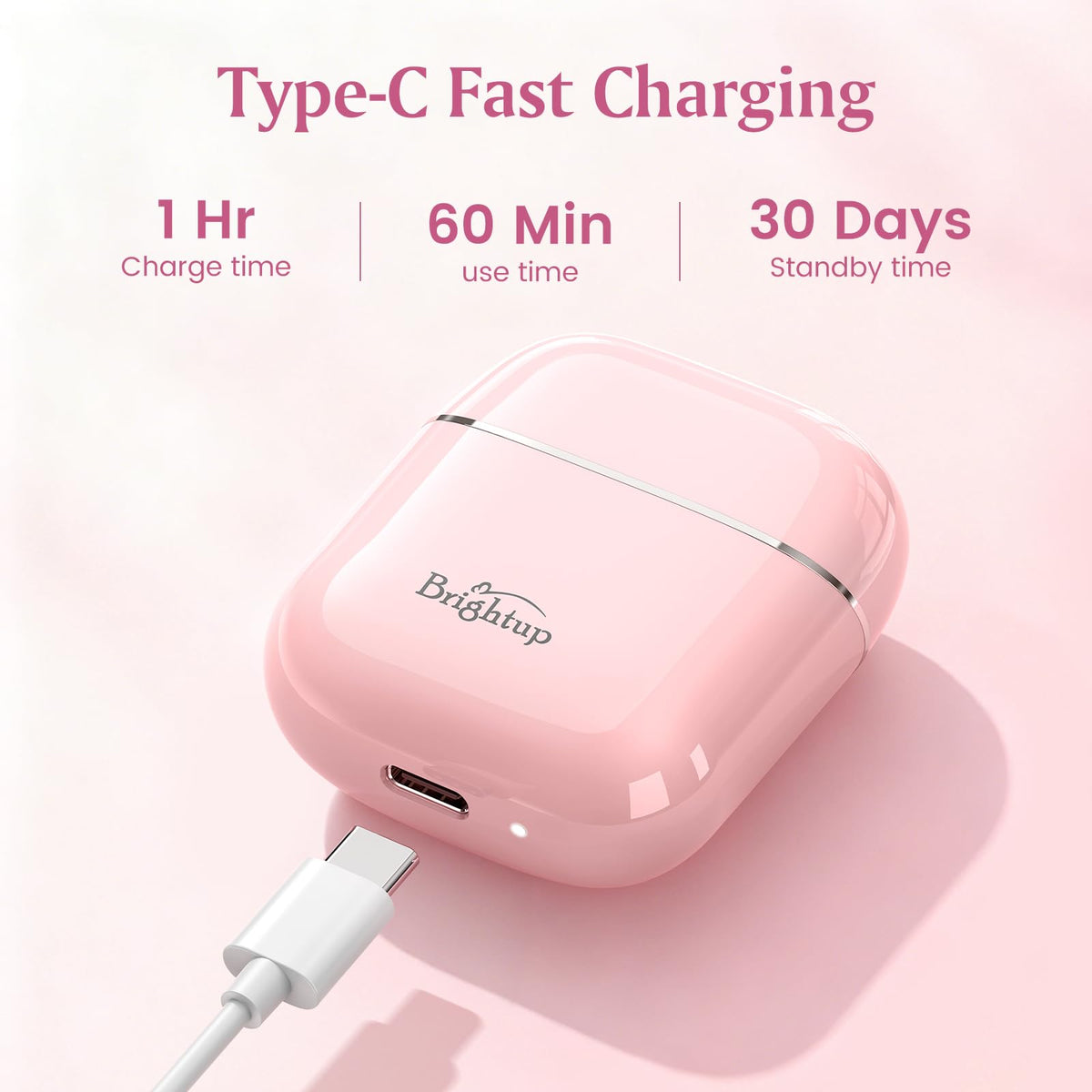 Brightup mini portable hair remover fitting in a purse