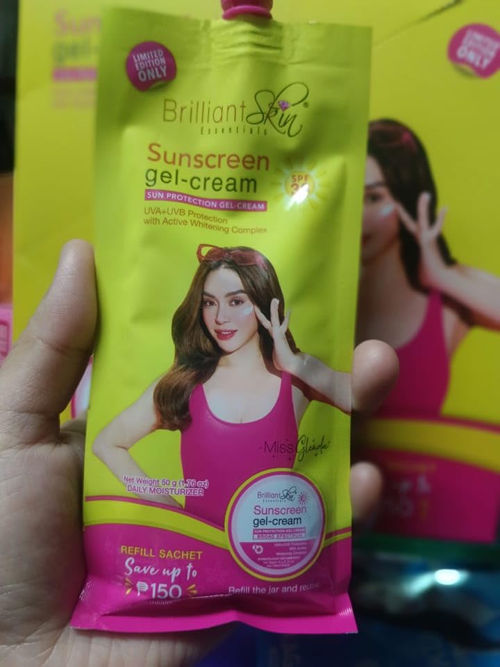 BRILLIANT SKIN Sunscreen Gel-Cream SPF 30 demonstrates water-resistant protection for active days