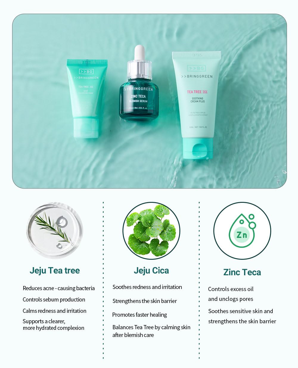 Bring Green Deep Cleansing Foam close-up showing airy lather.
