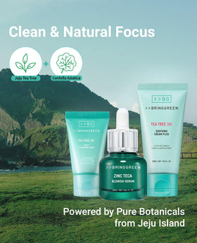 BRING GREEN Tea Tree Cica Deep Cleansing Foam demonstrates gentle pore cleansing