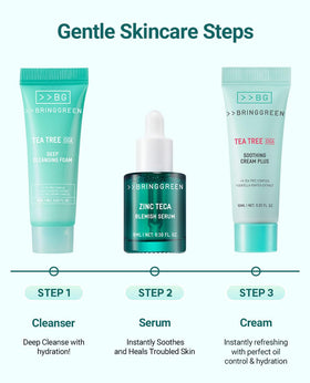 Bring Green Tea Tree Cica Moisturizer tube delivers lightweight hydration.