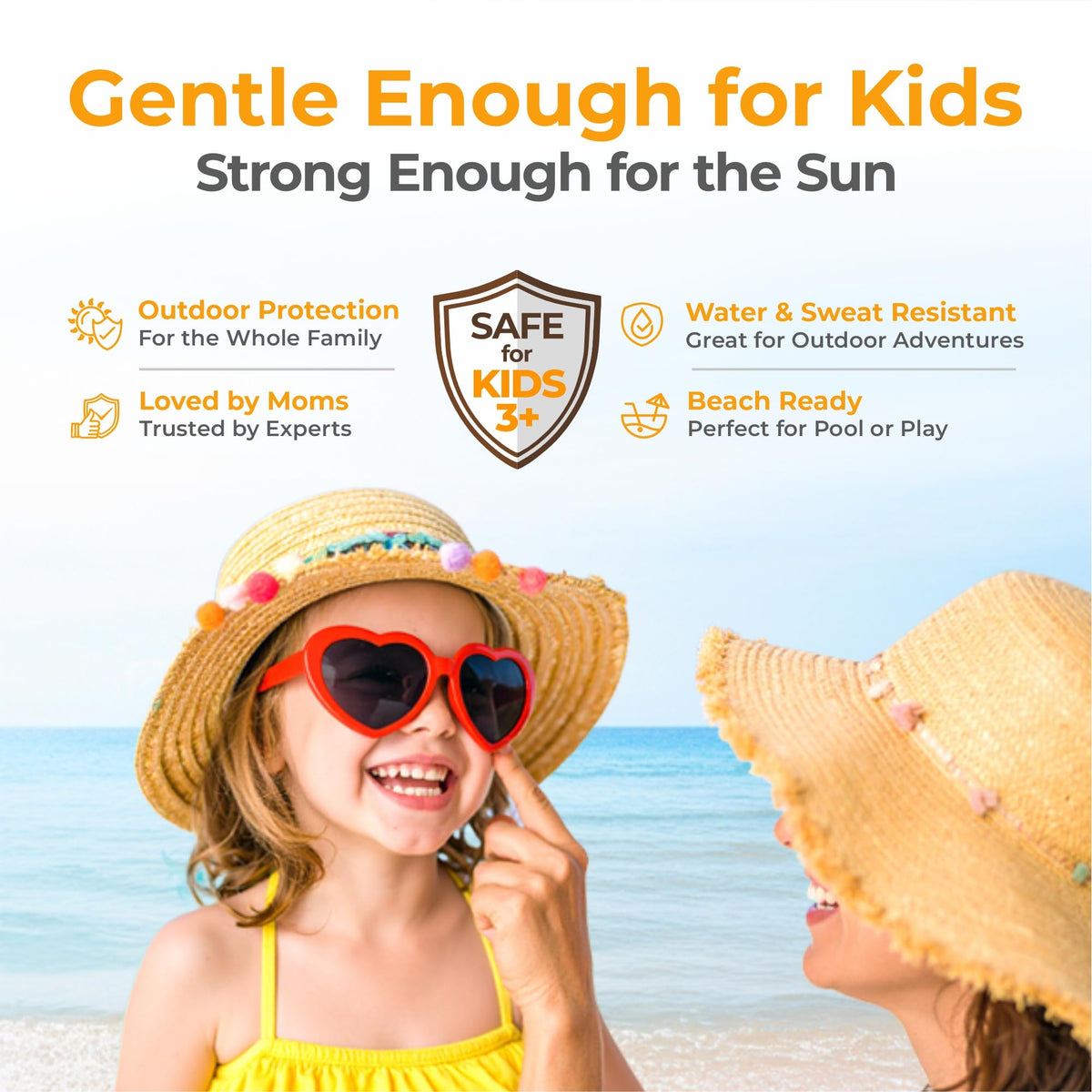 Brinton UV Doux Mineral Sunscreen water-resistant protection during activities.