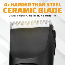Brio Beardscape V1 cordless operation shown for flexible grooming on the go.