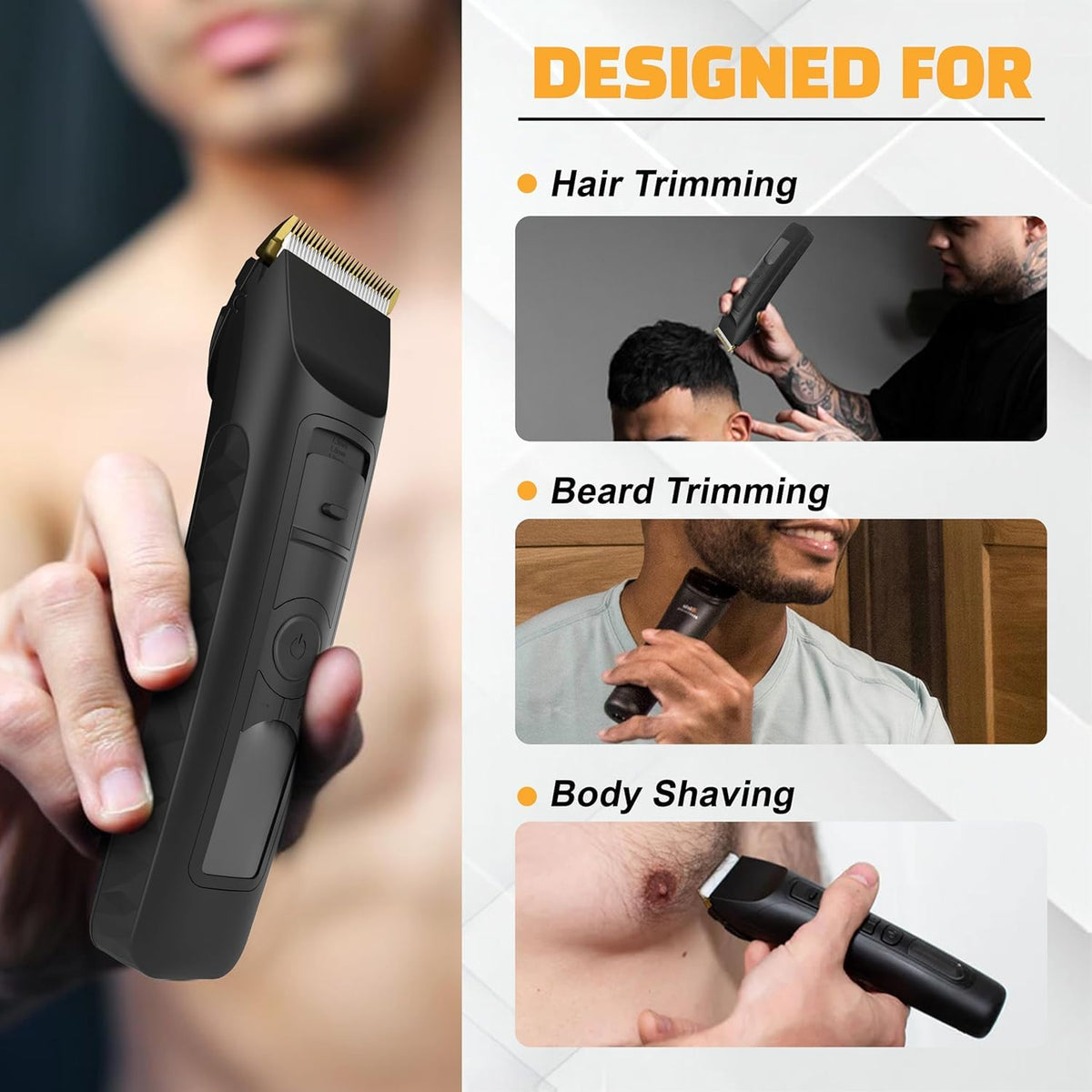 Brio Beardscape V2 long-lasting battery for up to four hours.