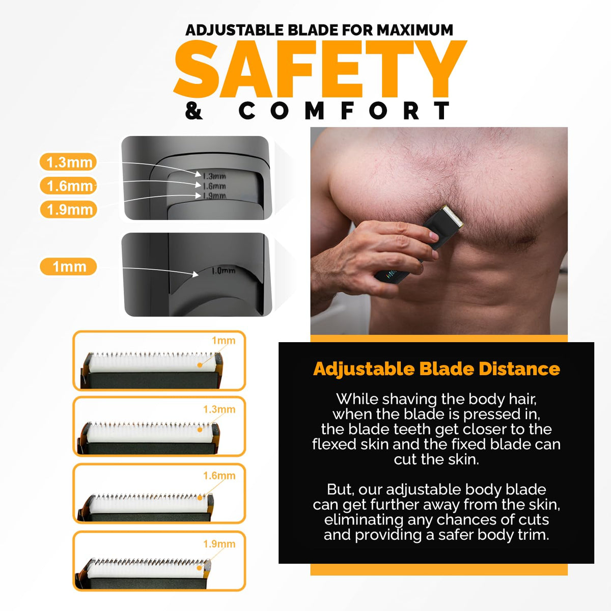 Brio Body Blade demonstrates skin friendly trimming with ceramic blade