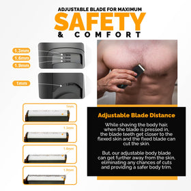 Brio Body Blade demonstrates skin friendly trimming with ceramic blade