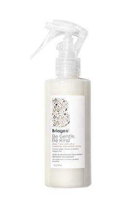 Briogeo Be Gentle Be Kind Aloe Oat Milk spray bottle ready for detangling