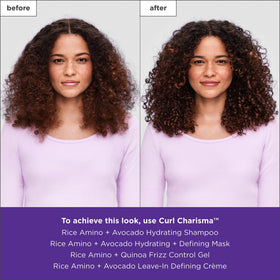 Briogeo color-safe formula supports color-treated curls.