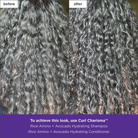 Briogeo Curl Charisma close-up showcases defined, glossy waves.