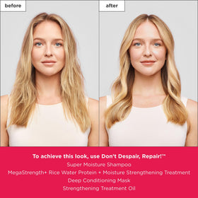 Briogeo Don't Despair, Repair! applying from mid-length to ends on wet hair