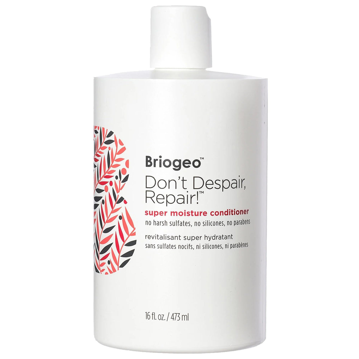Briogeo Don't Despair, Repair! Super Moisture Conditioner bottle for deep hydration and detangling.