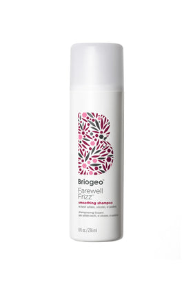 Briogeo Farewell Frizz Shampoo bottle front showing frizz control and hydration benefits