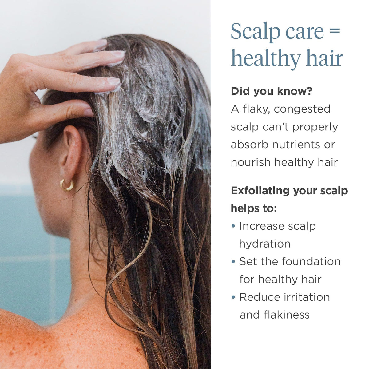 Briogeo Scalp Revival vegan formula label emphasizes clean, plant-based ingredients.