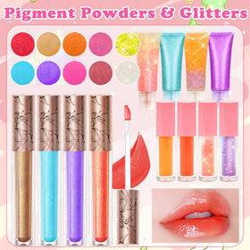 BRIPATI pigment powders in eight colors for creative, personalized shades.