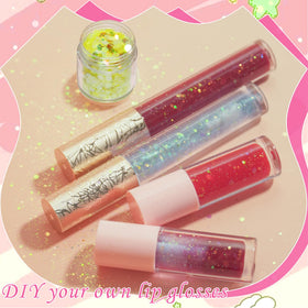 BRIPATI finished lip gloss swatches showcasing potential color results.