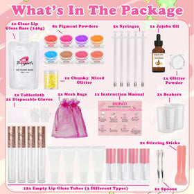 BRIPATI empty lip gloss tubes for easy, mess-free storage and application.