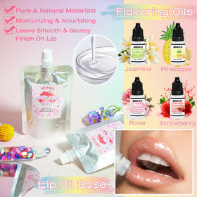 BRIPATI flavor oils assortment for customizing scents and fun lip oils.