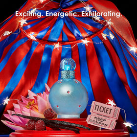 Britney Spears Circus Fantasy outer box artwork evokes circus glamour for collectors.