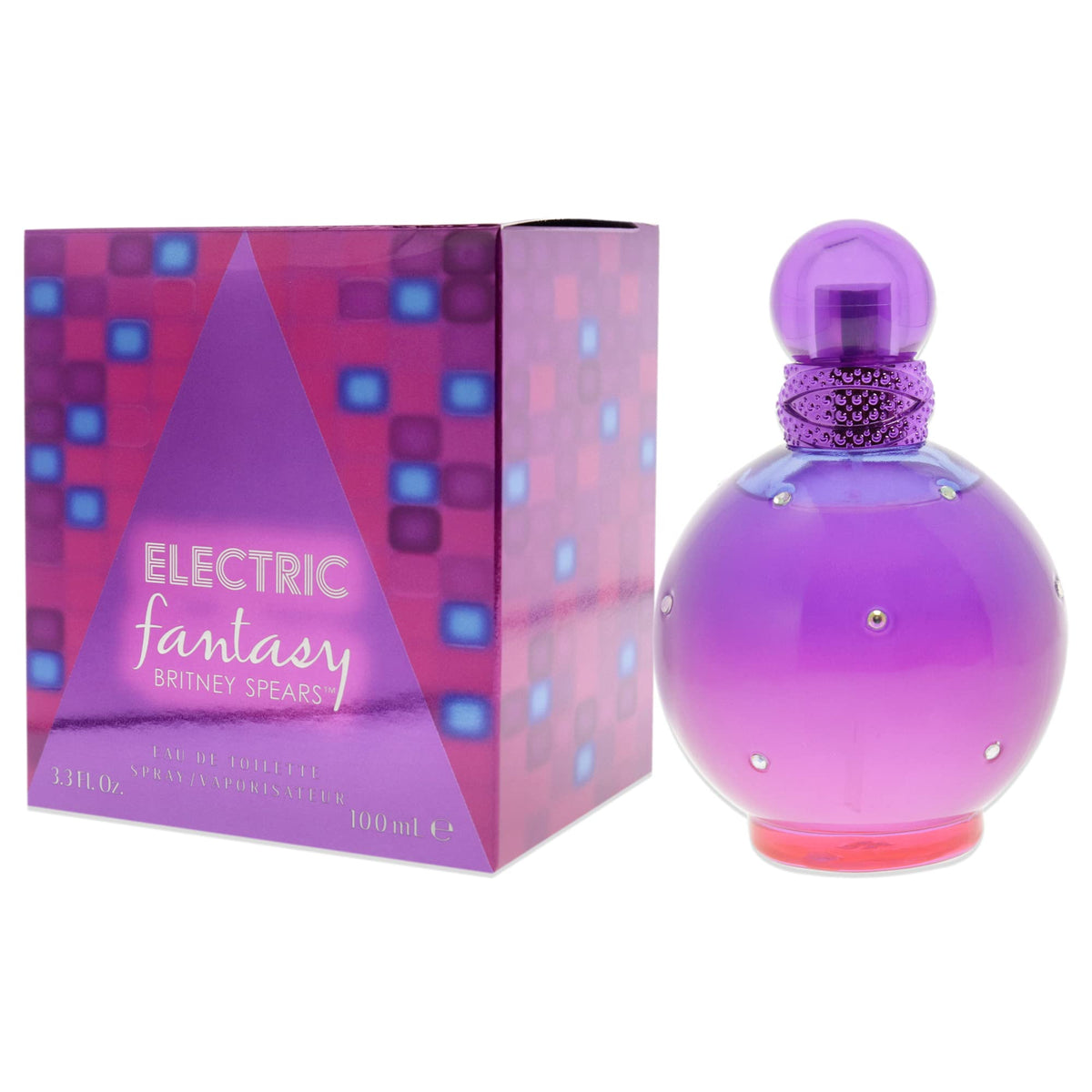 Britney Spears Electric Fantasy EDT packaging with bold design signaling a radiant scent