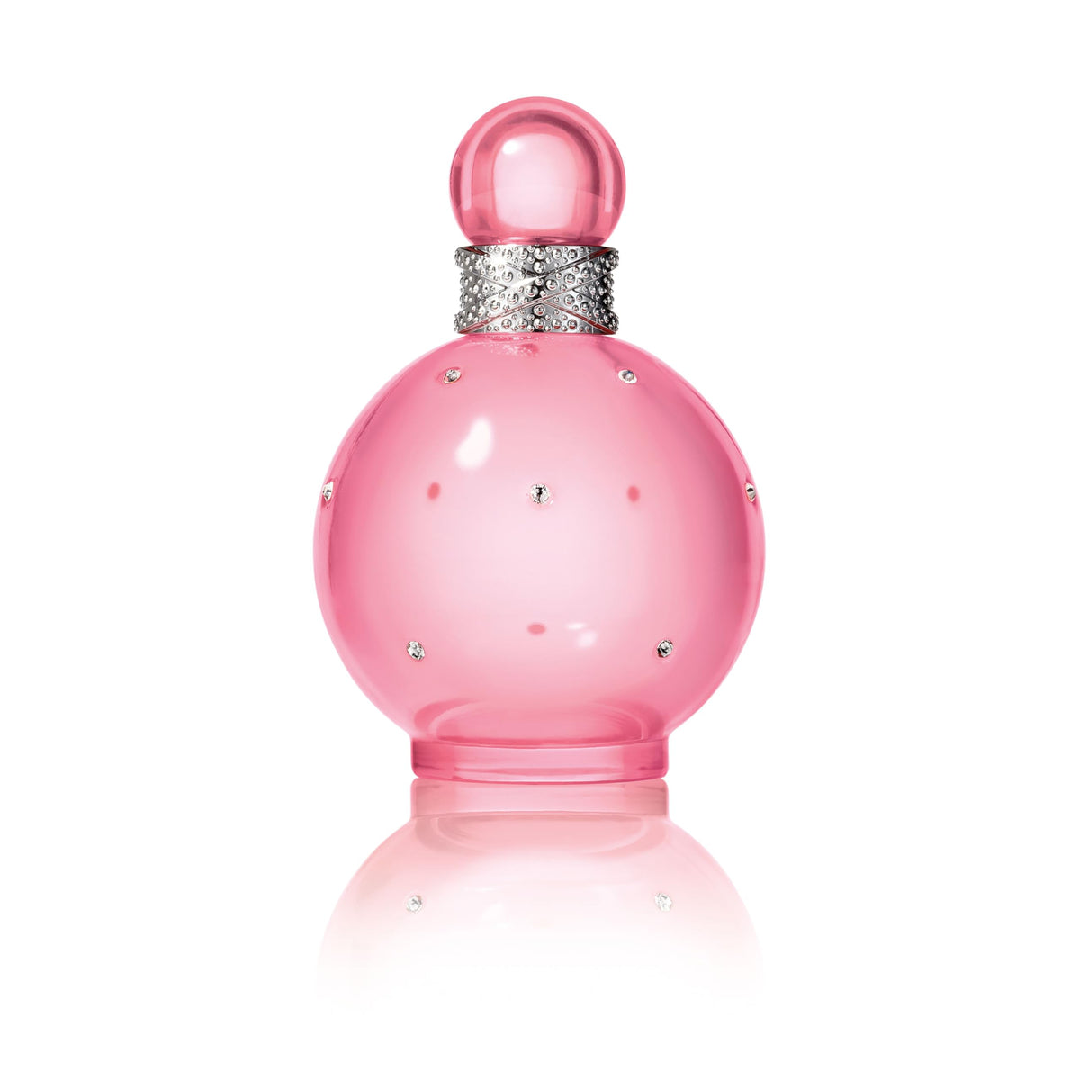 Britney Spears Fantasy Sheer bottle in pastel pink exudes feminine elegance.