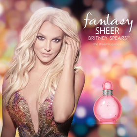 Cap detail of Britney Spears Fantasy Sheer with sleek design.