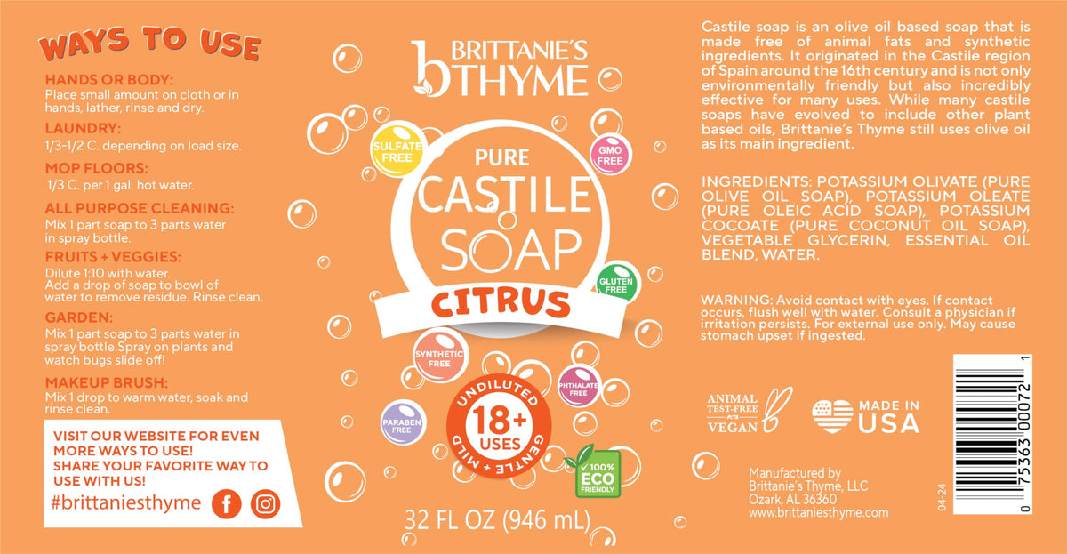 Brittanie’s Thyme eco-friendly packaging visible on the refill box
