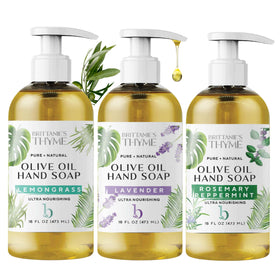 Brittanie's Thyme pure castile refill bottle with lavender scent for gentle cleansing.