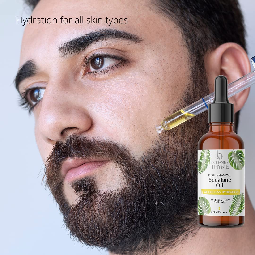 Brittanie's Thyme squalane oil used as makeup primer for smoother application.