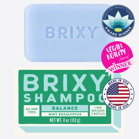BRIXY Balance after wash shows natural shine and volume.